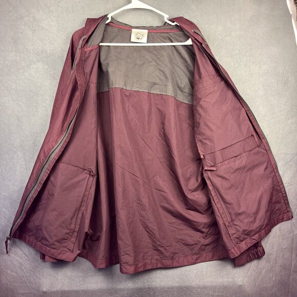 Bubba Gump Windbreaker Jacket Men's XXL Maroon Hooded Shrimp Co Forrest Gump - Picture 3 of 11